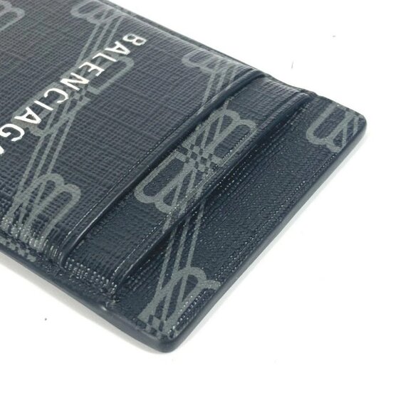 BALENCIAGA 675835 logo magsafe magsafe Business Card Holder Pass Case Card Case - Picture 7 of 10